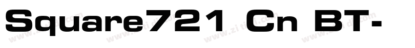 Square721 Cn BT字体转换